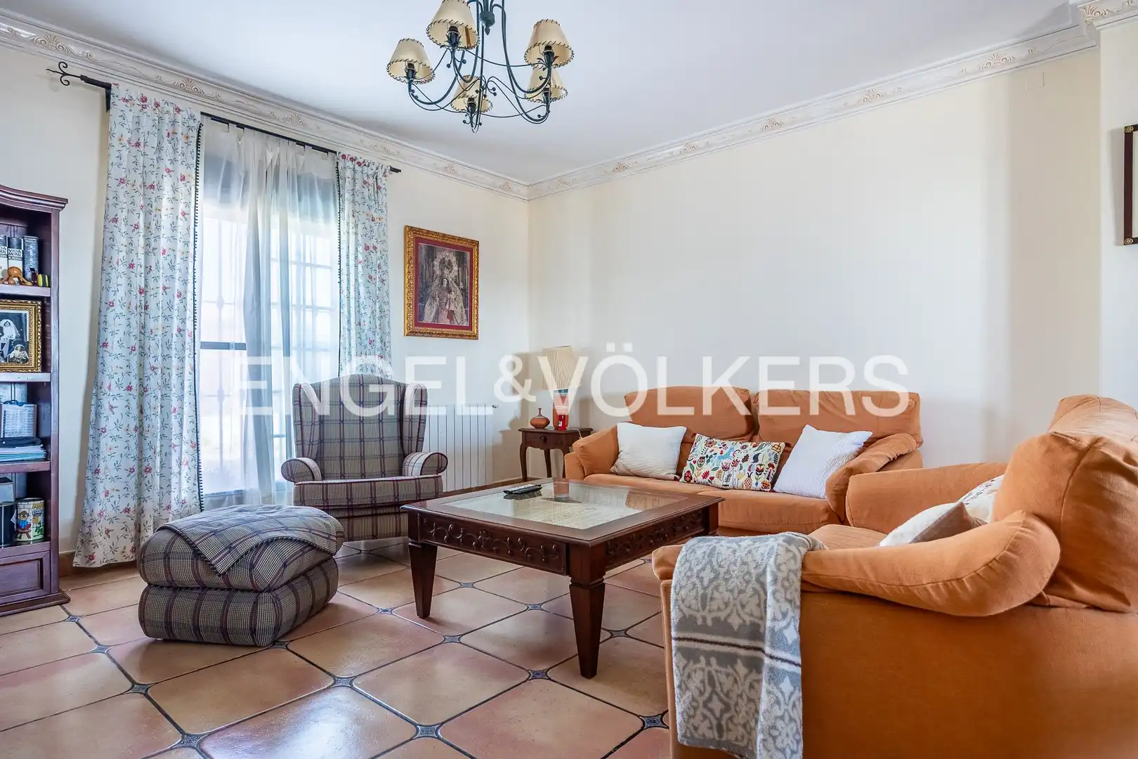 Sala de estar de Casa o chalet en venta en Castilleja del Campo con Aire acondicionado, Calefacción y Jardín privado
