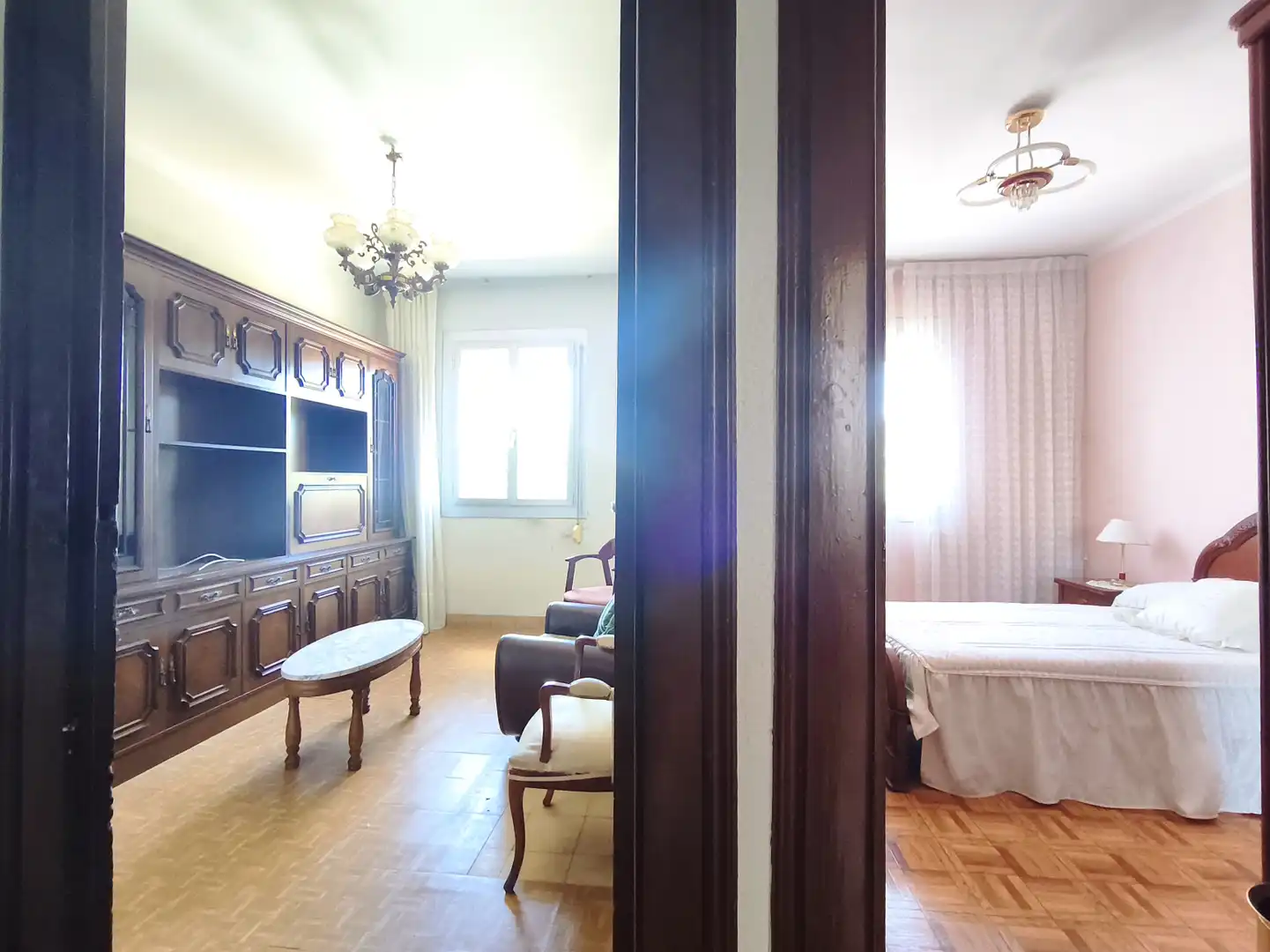 Bedroom of Flat for sale in  Logroño  with Parquet flooring