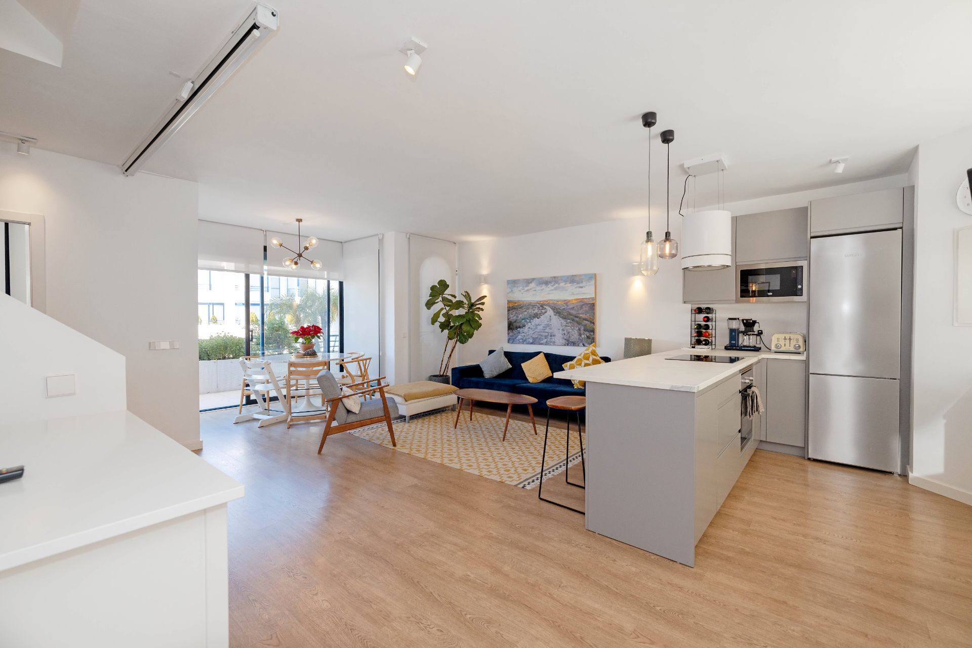 Sala d'estar de Àtic en venda en Marbella amb Aire condicionat, Calefacció i Parquet