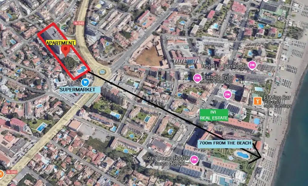 Vista exterior de Apartamento de alquiler en Torremolinos con Aire acondicionado, Calefacción y Terraza