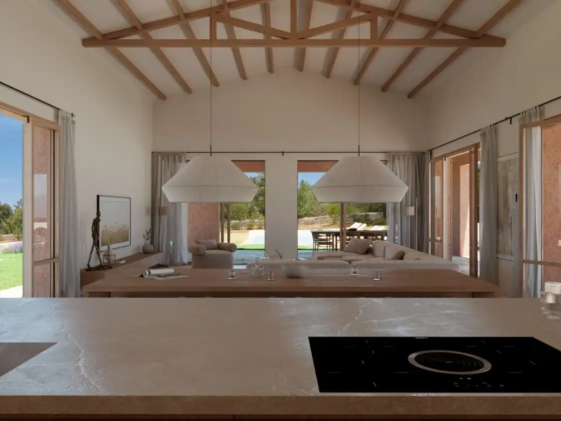 Sala de estar de Casa o chalet en venta en Costitx con Aire acondicionado, Calefacción y Jardín privado