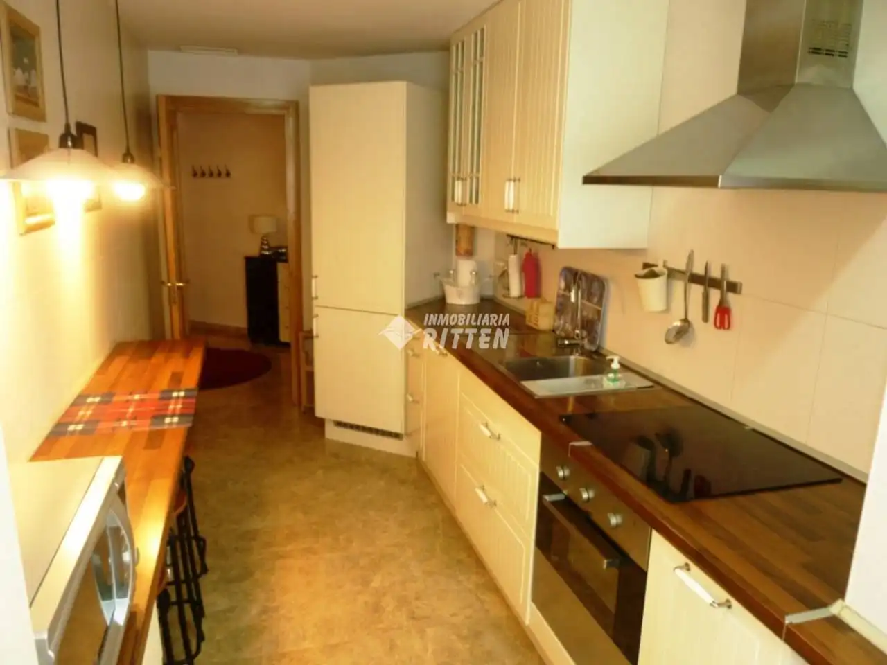 Cocina de Piso de alquiler en Cartagena con Aire acondicionado, Calefacción y Terraza