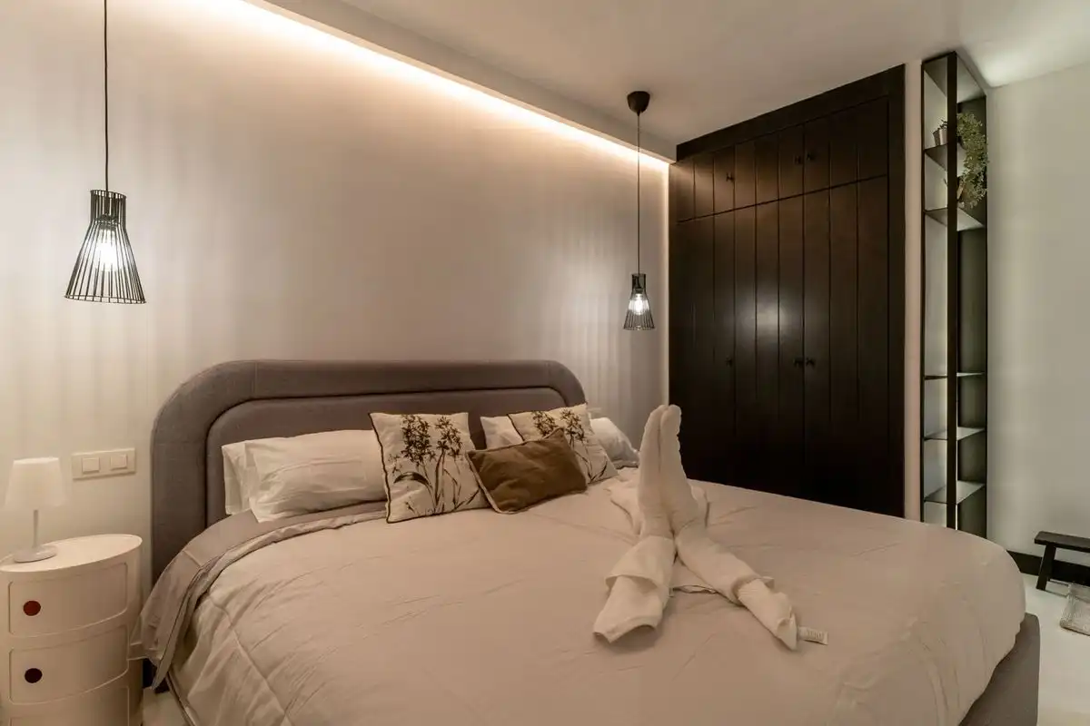 Schlafzimmer von Wohnung zum Verkauf in Madrid mit Klimaanlage, Heizung und Möbliert