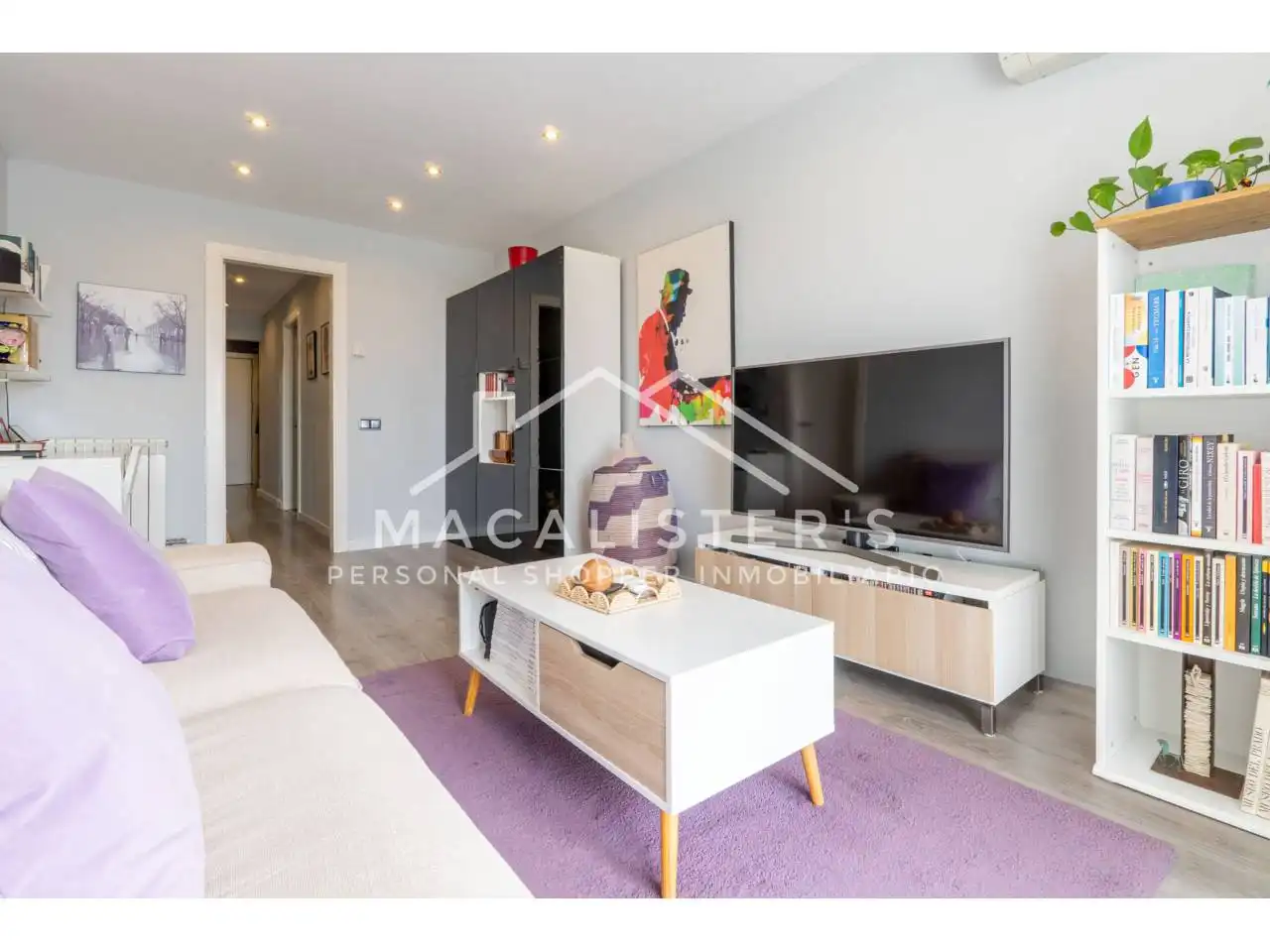 Wohnzimmer von Wohnung zum Verkauf in Premià de Mar mit Klimaanlage, Heizung und Parkett