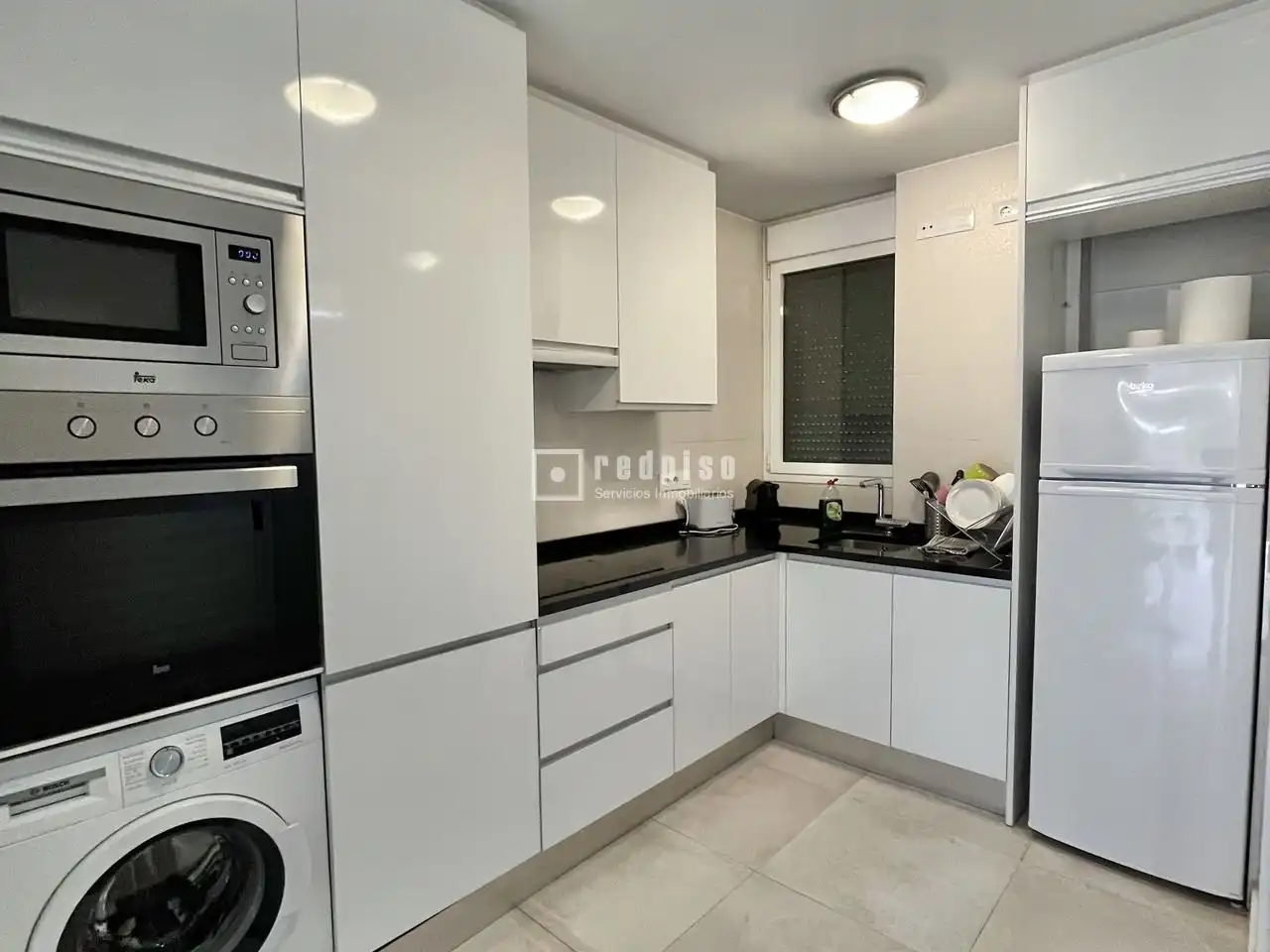 Küche von Wohnung zur Miete in Madrid mit Klimaanlage, Heizung und Terrasse