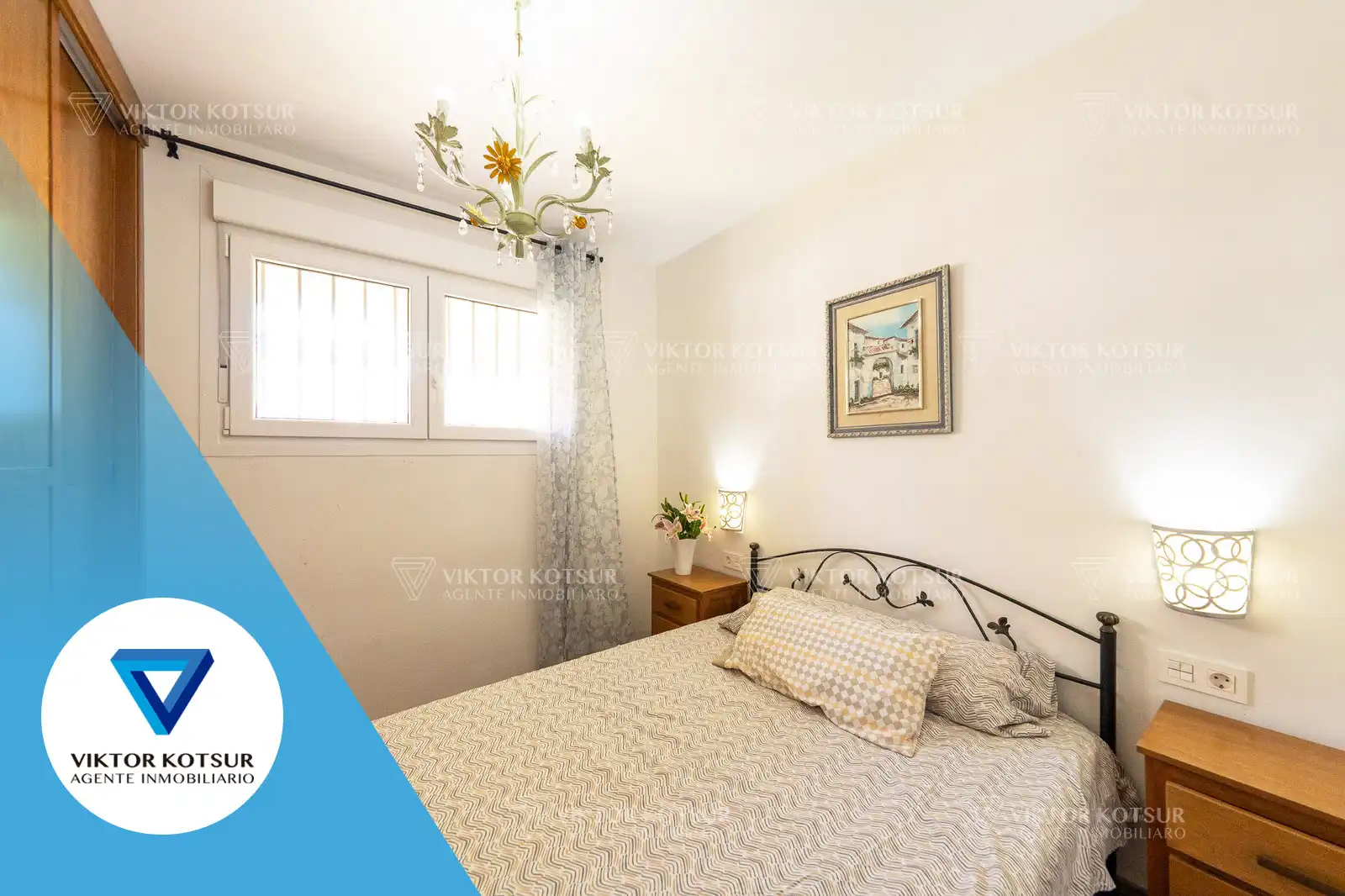 Dormitori de Apartament en venda en Roquetas de Mar amb Aire condicionat, Parquet i Terrassa