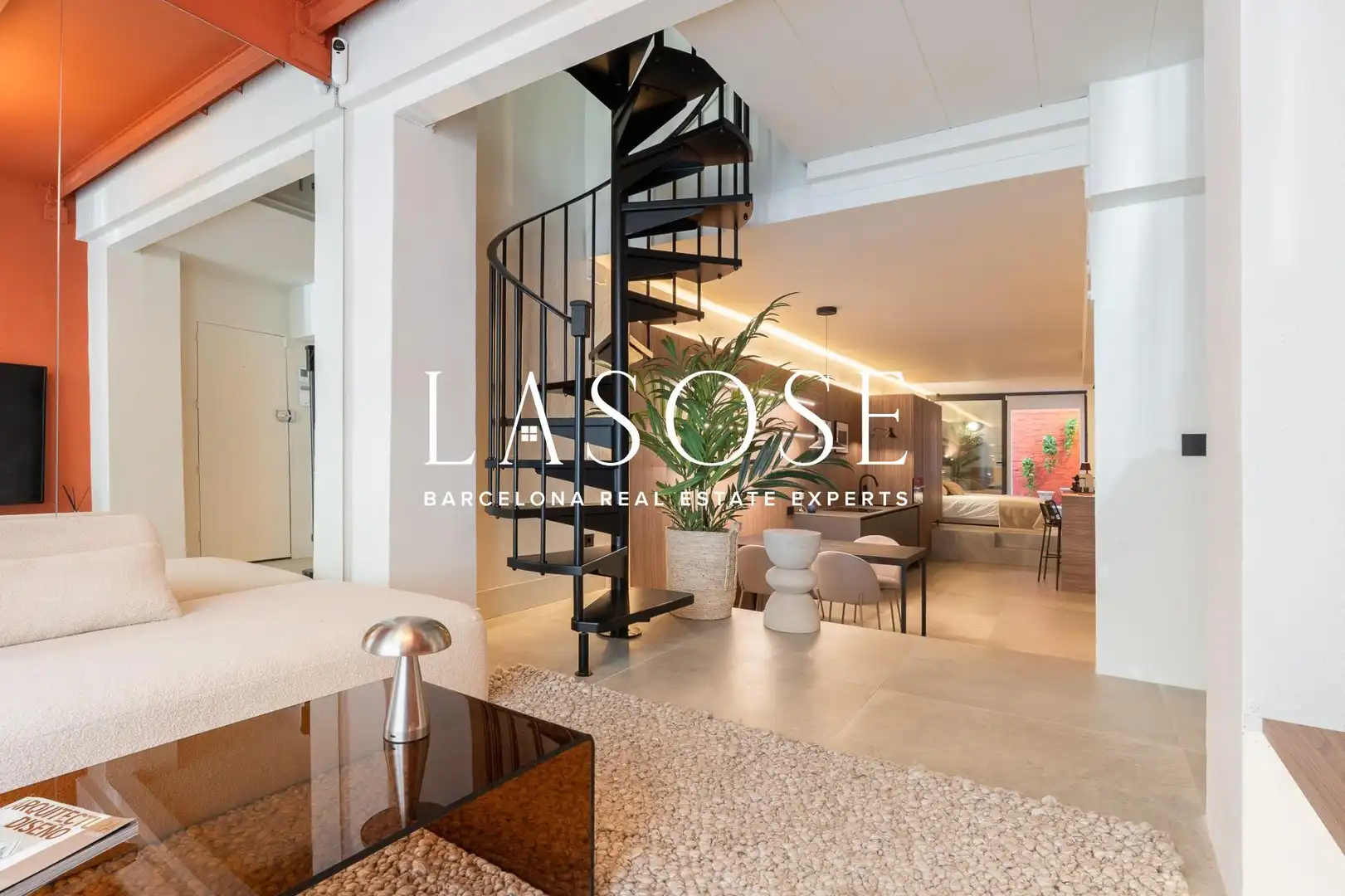 Sala d'estar de Apartament de lloguer en Barcelona amb Aire condicionat, Calefacció i Terrassa