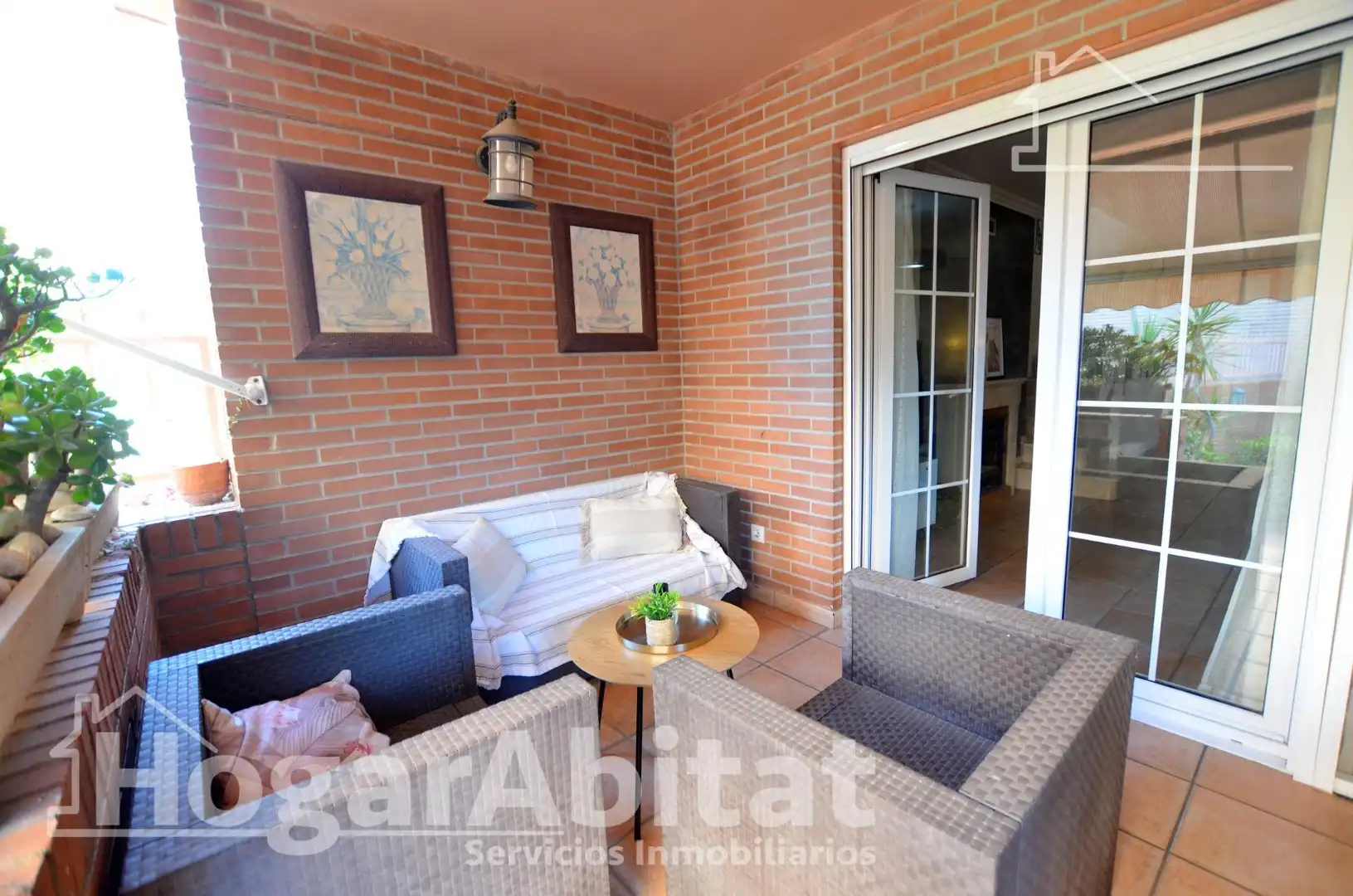Terrassa de Casa adosada en venda en Alicante / Alacant amb Aire condicionat, Calefacció i Jardí privat