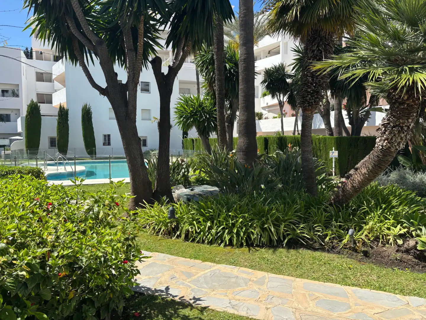 Garden of Flat for sale in Marbella  with Air Conditioner, Private garden and Terrace