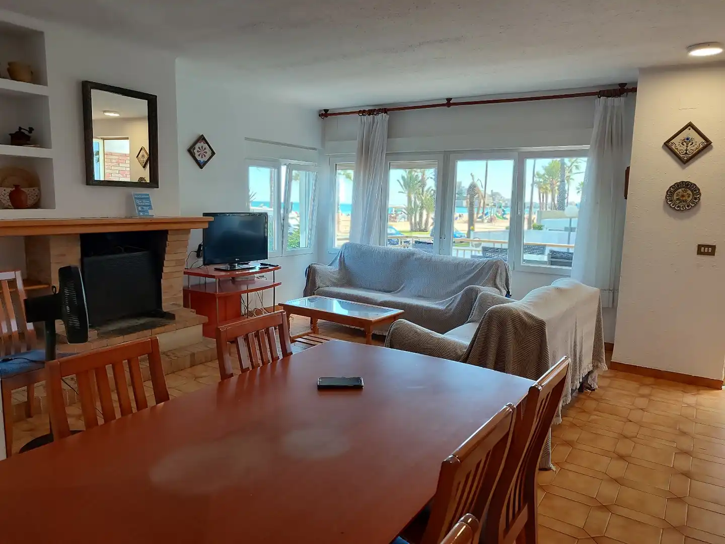 Wohnzimmer von Einfamilien-Reihenhaus zum Verkauf in Peñíscola / Peníscola mit Privatgarten, Terrasse und Abstellraum