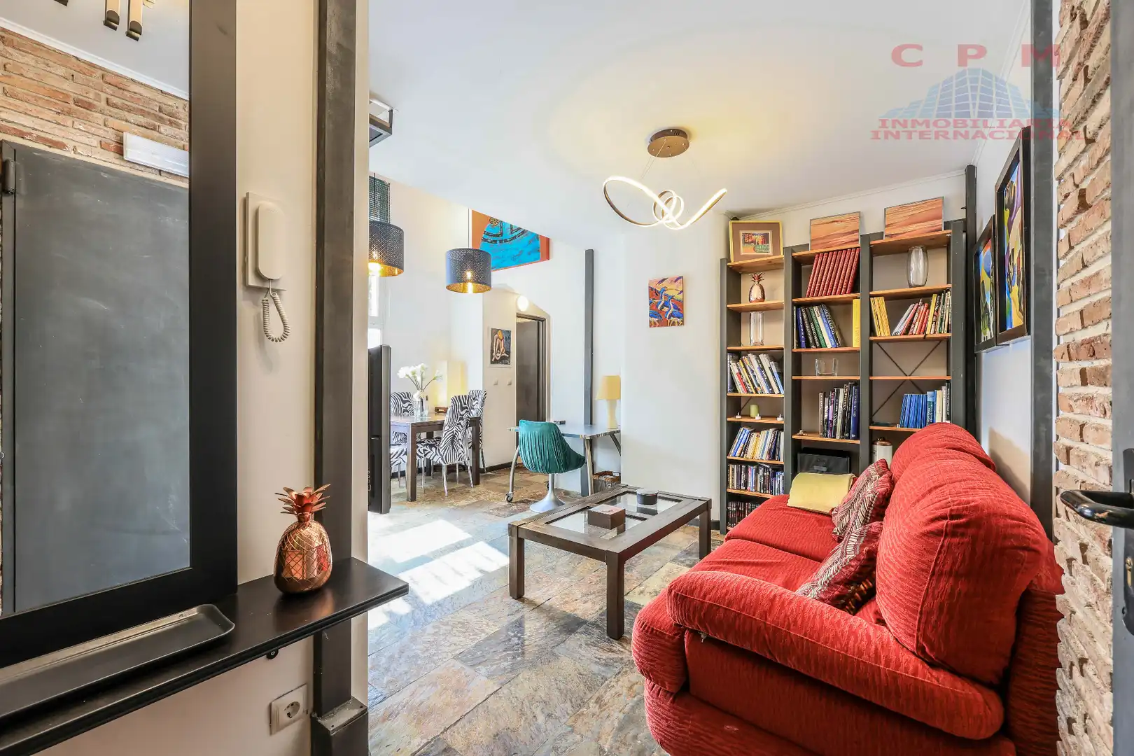 Wohnzimmer von Wohnung zur Miete in Madrid mit Klimaanlage, Heizung und Parkett