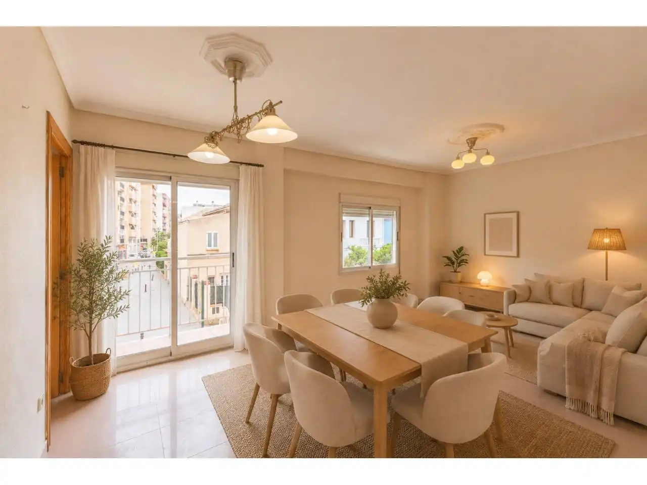 Dining room of Flat for sale in Valencia  with Air Conditioner and Balcony