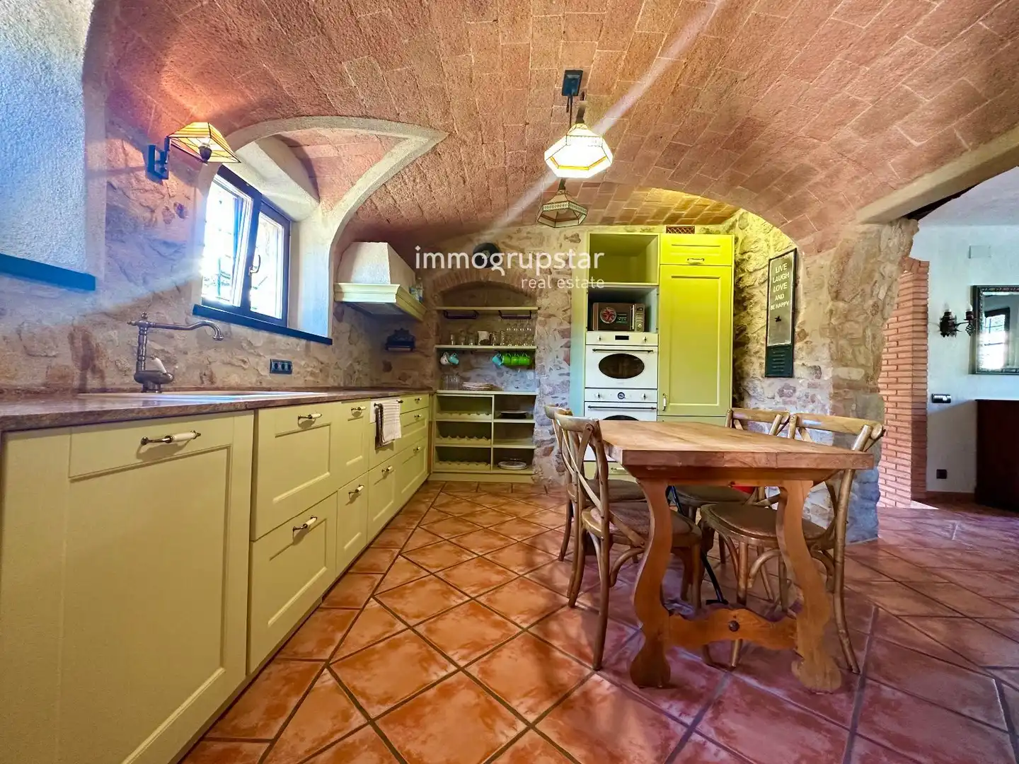 Cocina de Finca rústica en venta en Santa Cristina d'Aro con Terraza, Trastero y Piscina
