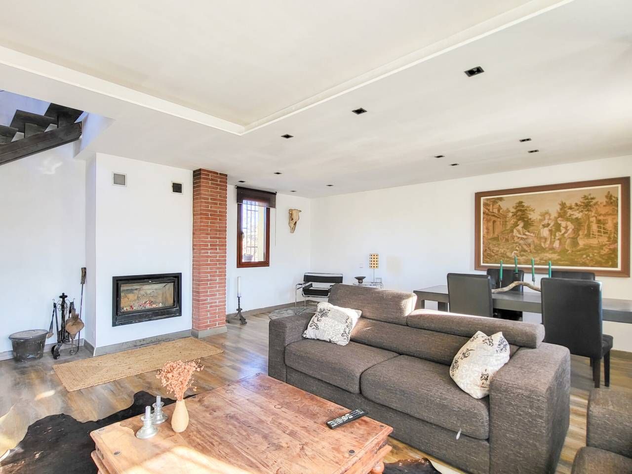 Living room of House or chalet for sale in Muntanyola  with Heating, Private garden and Parquet flooring