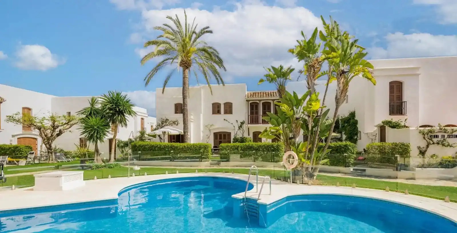 Garten von Wohnung zur Miete in Estepona mit Klimaanlage, Terrasse und Möbliert
