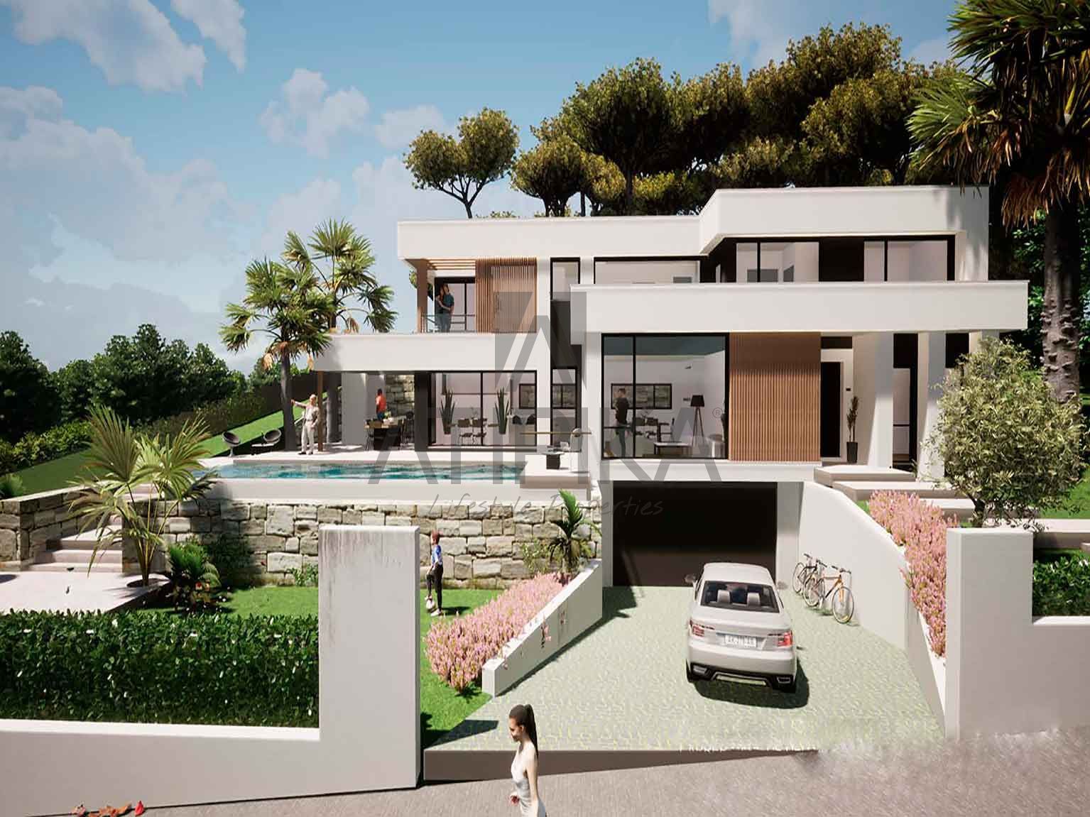 Exterior view of House or chalet for sale in Sitges  with Heating, Storage room and Swimming Pool