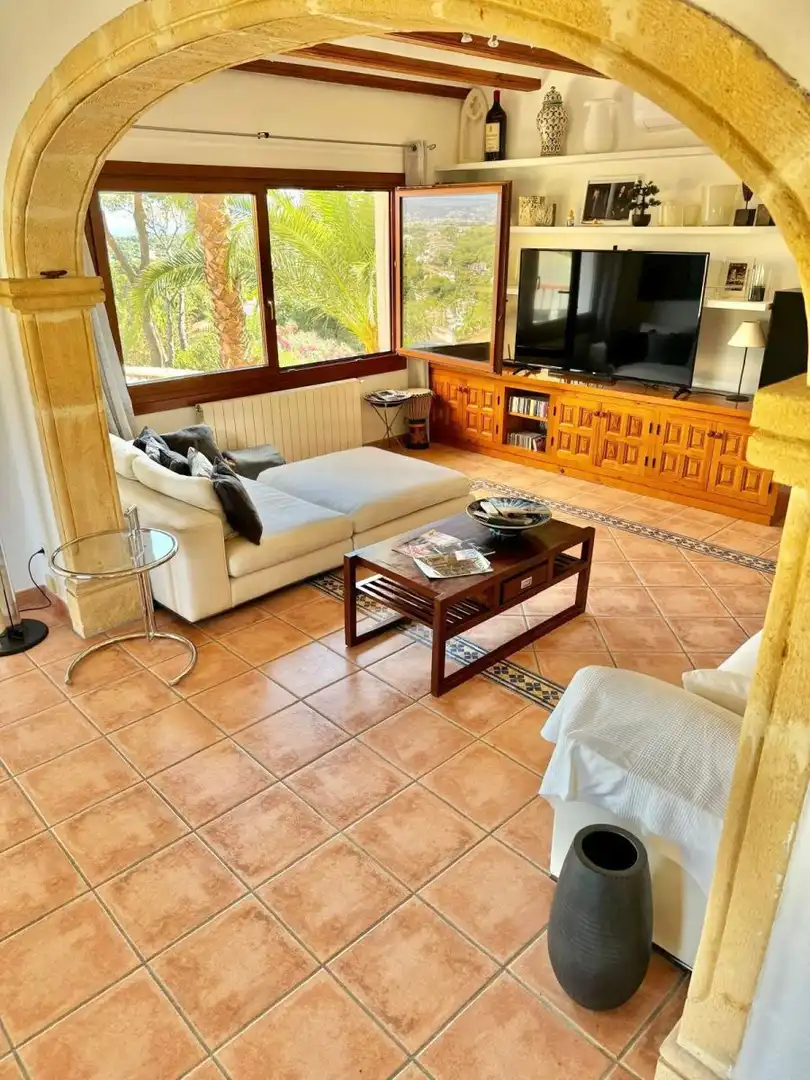 Living room of Houses for sale in Jávea / Xàbia  with Air Conditioner, Heating and Private garden