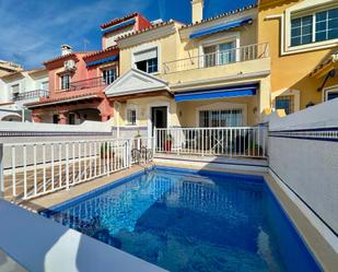 Swimming pool of Single-family semi-detached to rent in Fuengirola  with Air Conditioner, Heating and Parquet flooring