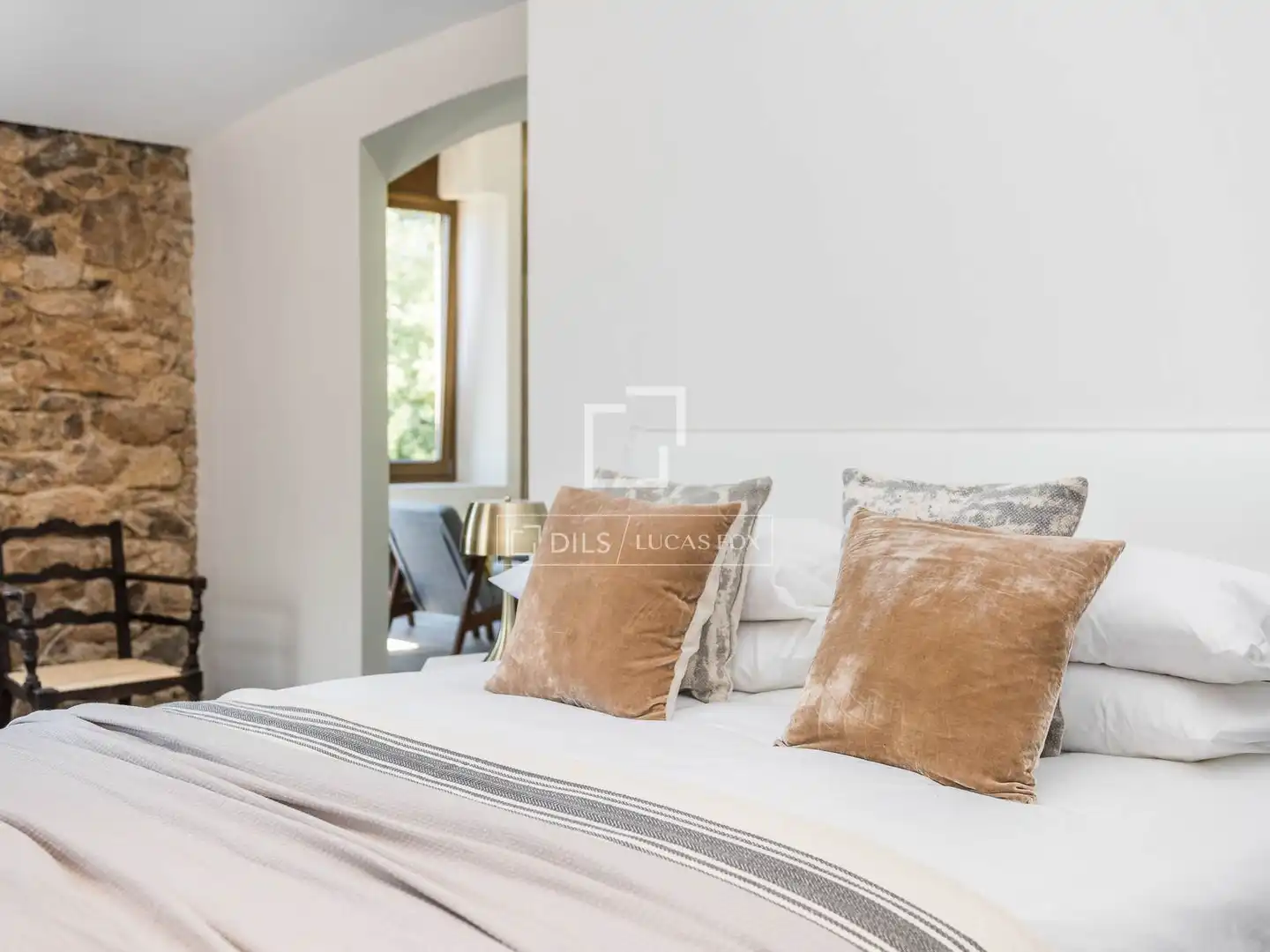Habitación de Finca rústica en venta en Sant Hilari Sacalm con Aire acondicionado, Calefacción y Jardín privado