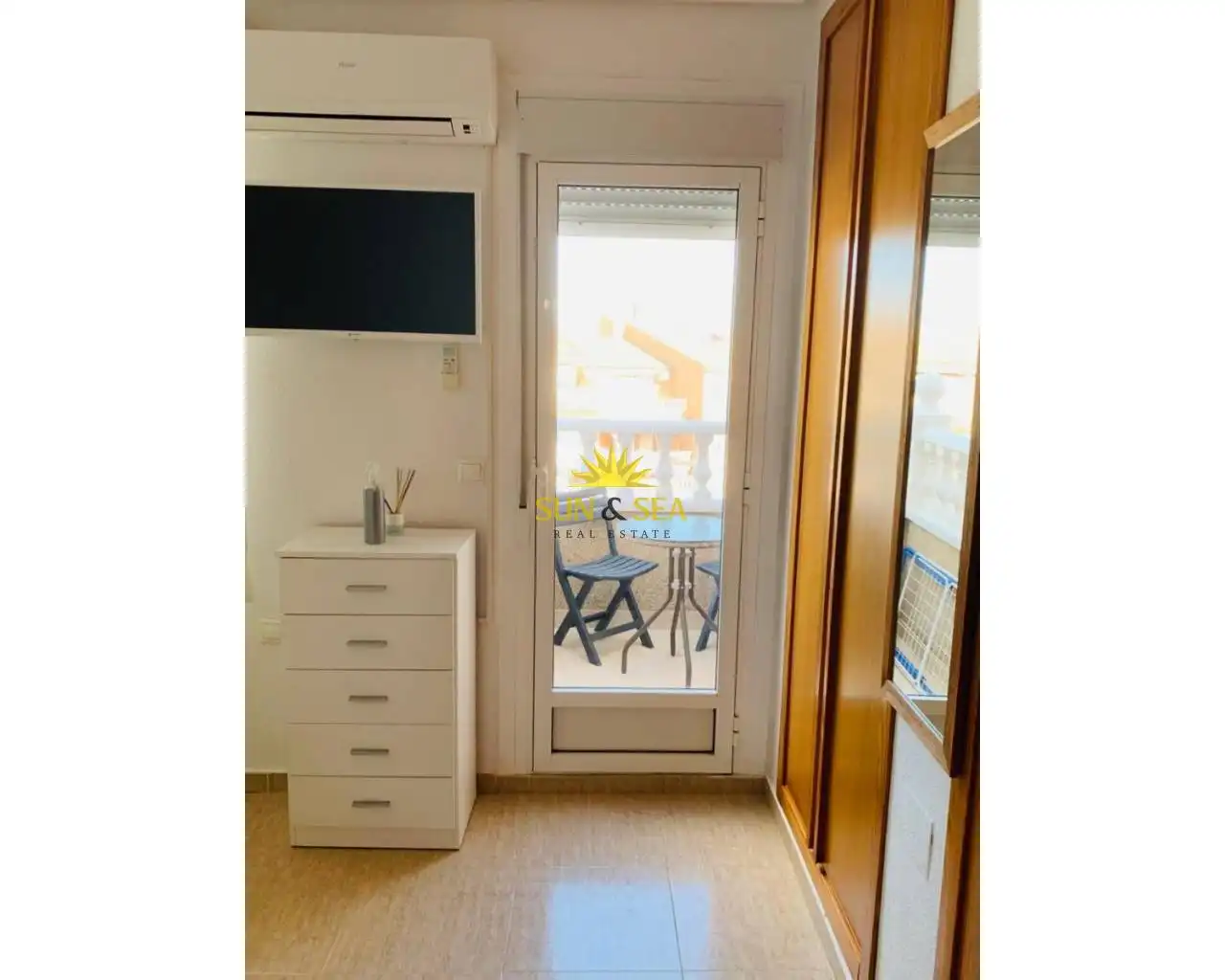 Terrasse von Haus oder Chalet zur Miete in Santa Pola mit Klimaanlage, Heizung und Terrasse