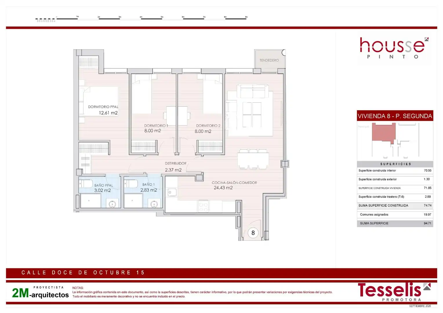 Appartement avec ascenseur à vendre à Calle 12 DE OCTUBRE, imagen 3