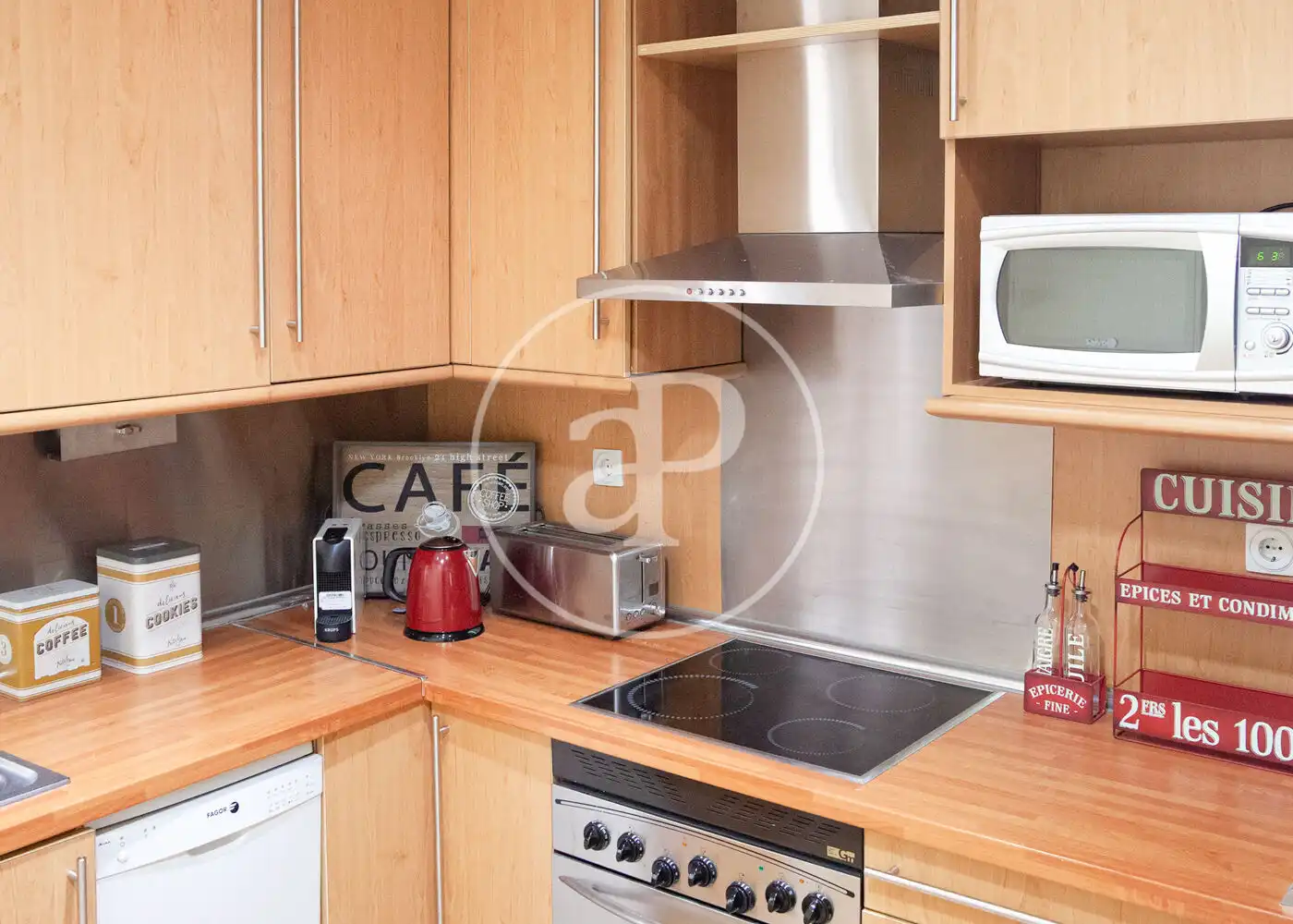 Kitchen of Flat for sale in Madrid  with Air Conditioner, Heating and Furnished