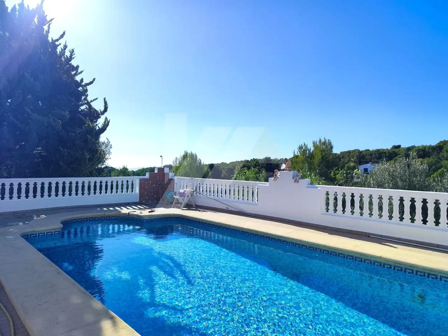 Piscina de Casa o chalet en venta en Moraira con Aire acondicionado, Calefacción y Jardín privado