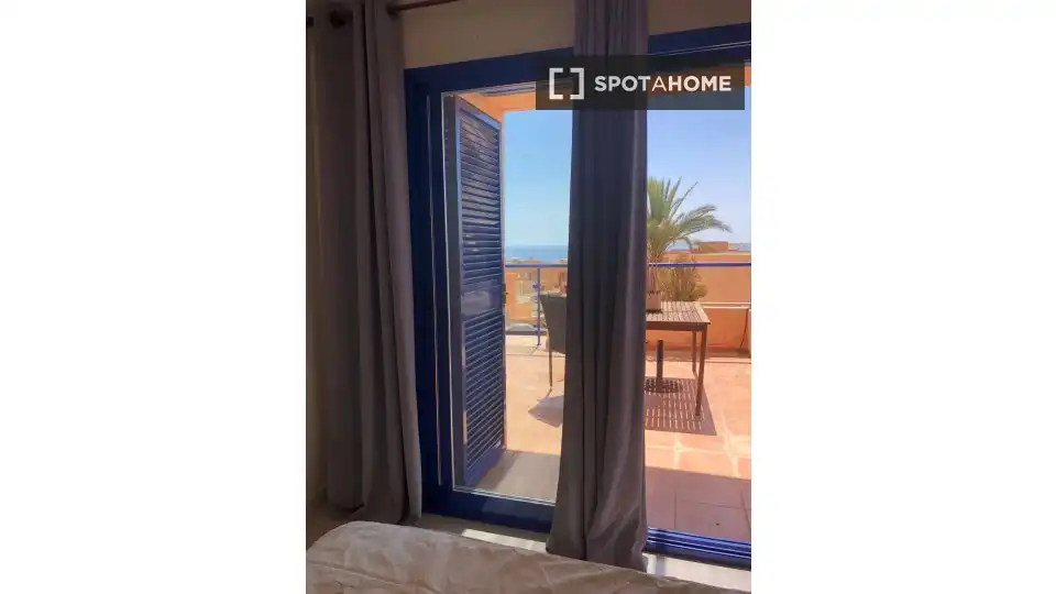 Dormitori de Estudi per a compartir en Mojácar amb Aire condicionat i Terrassa