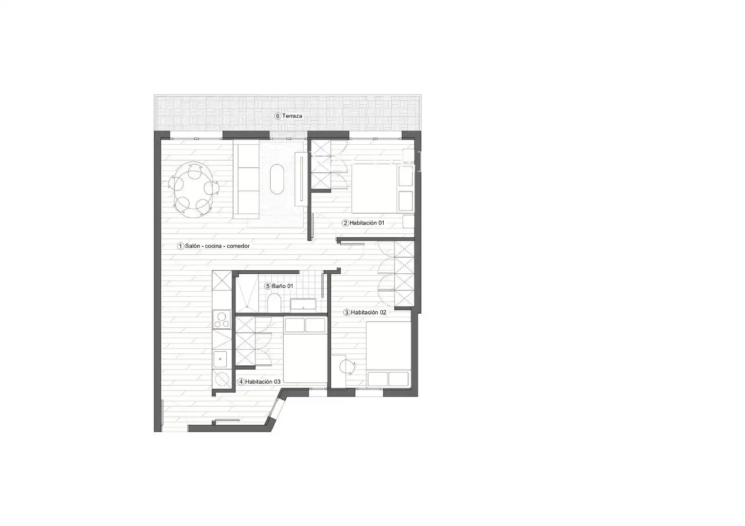 Flat for rent in Madrid  with Terrace and Furnished