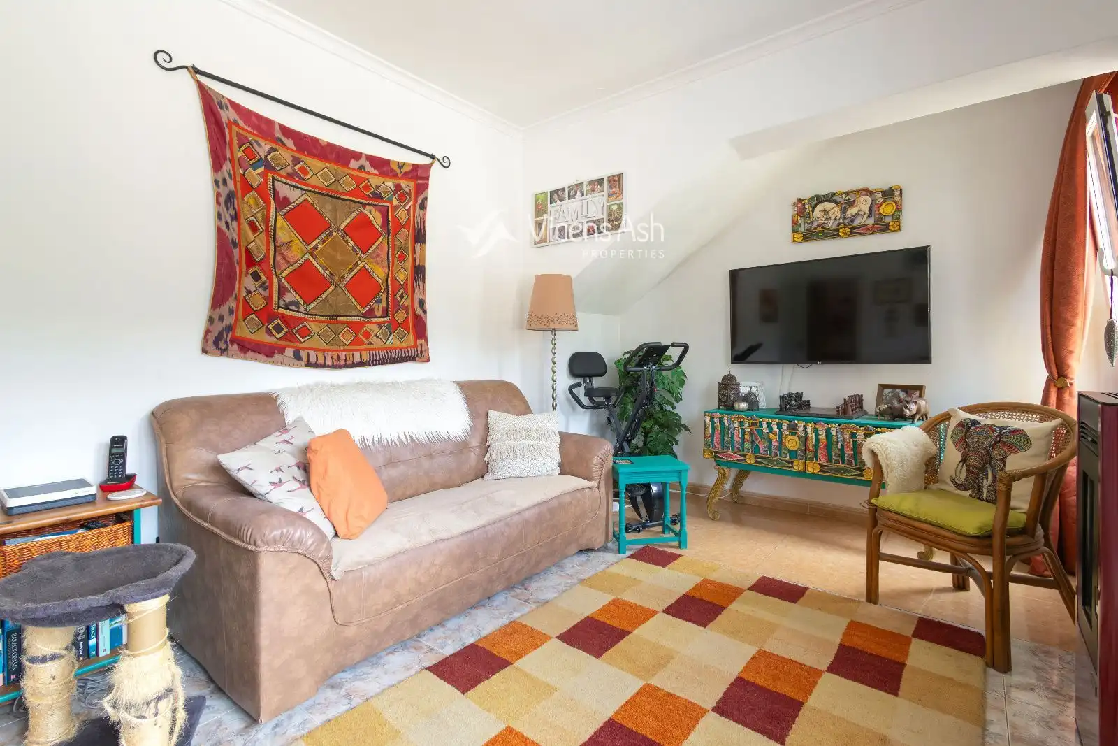 Sala de estar de Apartamento en venta en Jávea / Xàbia con Jardín privado y Terraza