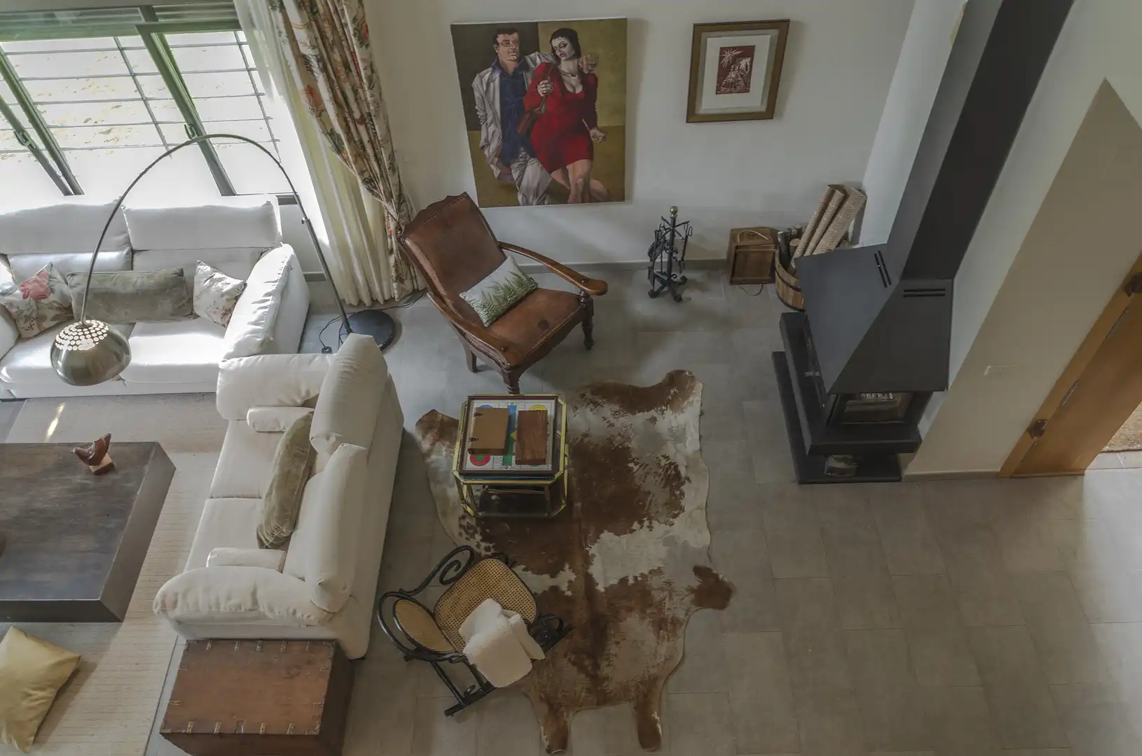 Sala de estar de Finca rústica en venta en La Adrada  con Jardín privado, Terraza y Piscina