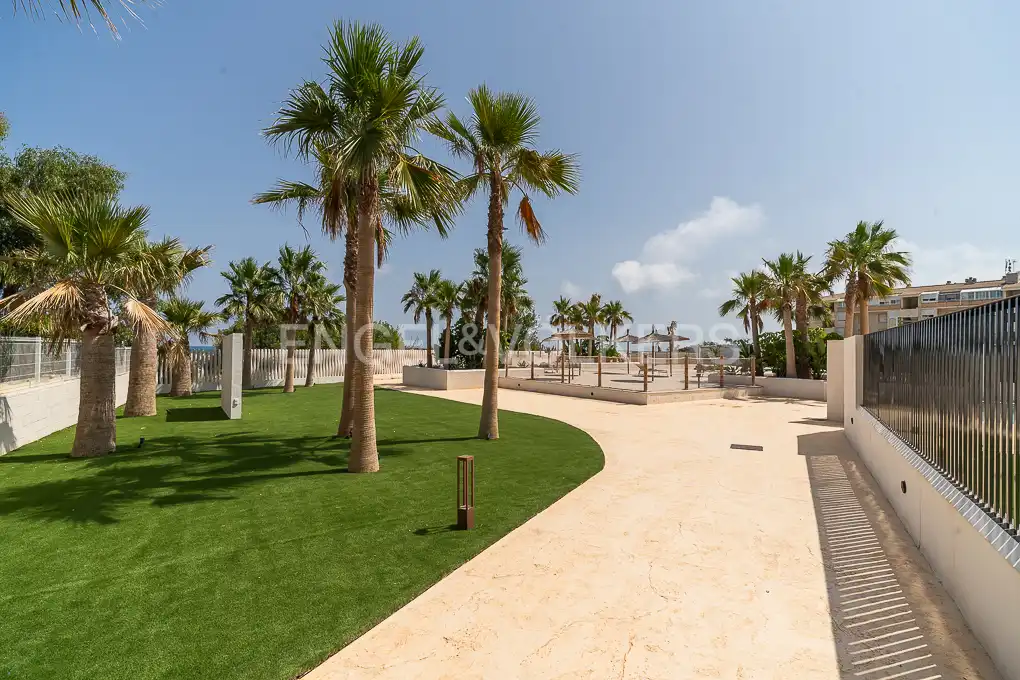 Terrasse von Wohnung zur Miete in Dénia mit Klimaanlage, Heizung und Privatgarten