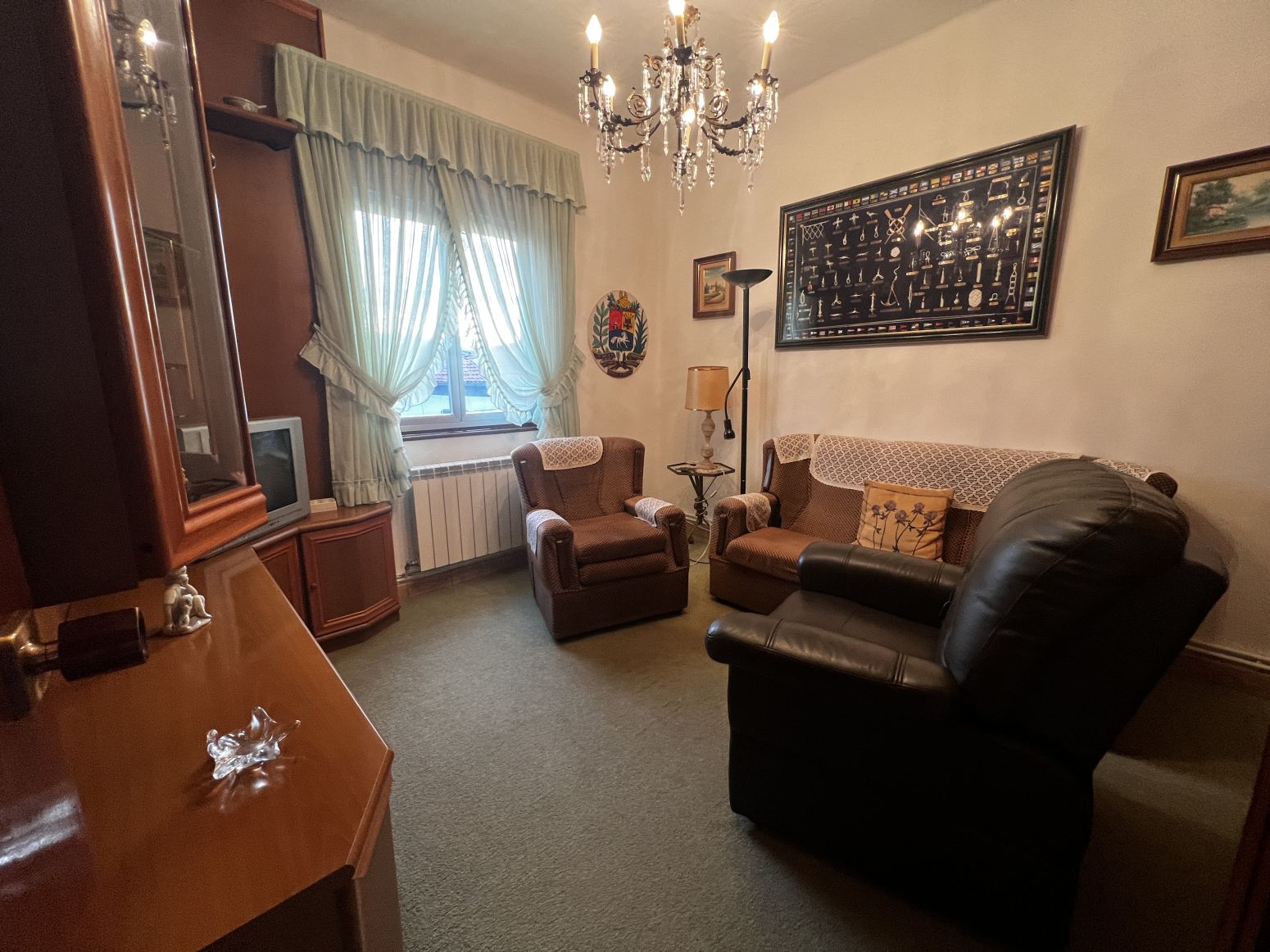 Sala d'estar de Pis en venda en Torrelavega  amb Calefacció, Jardí privat i Parquet