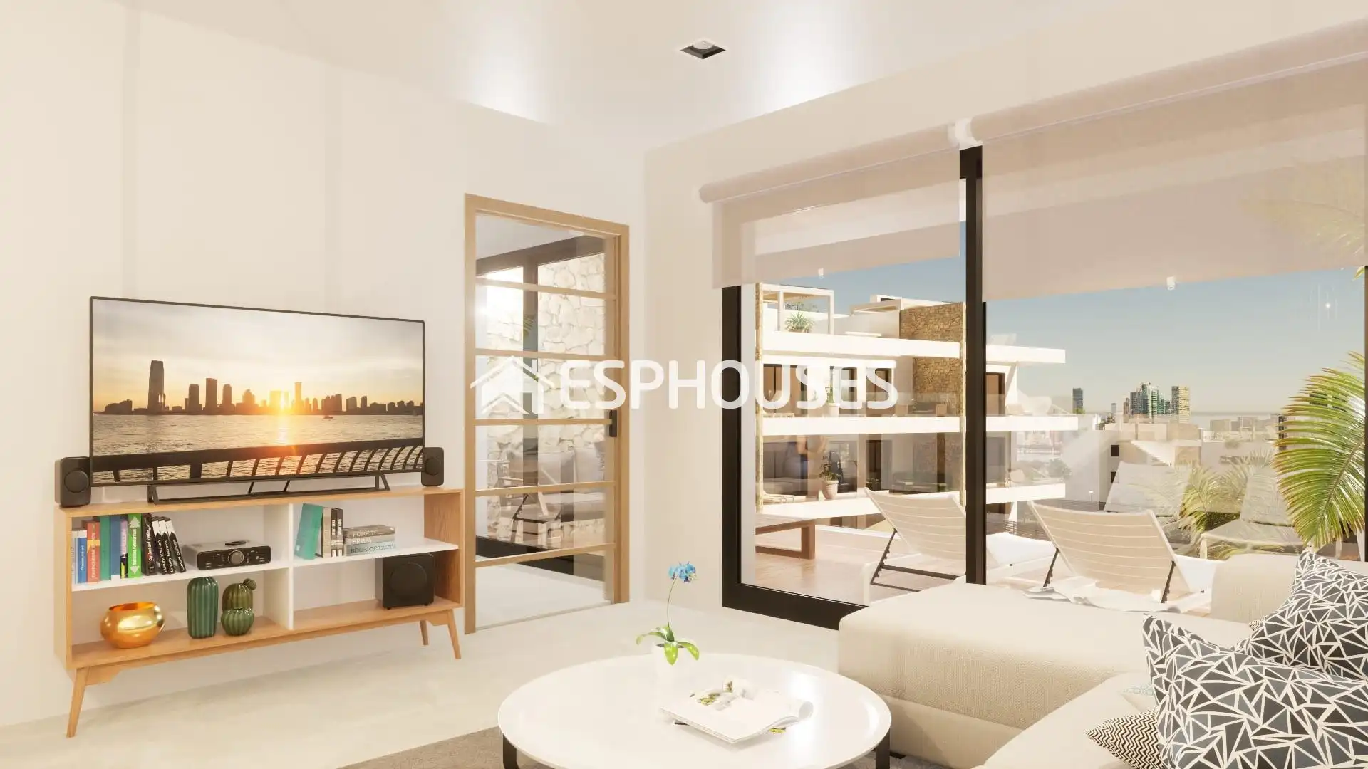 Living room of Ground floor for sale in La Nucia  with Air Conditioner, Swimming Pool and Community pool