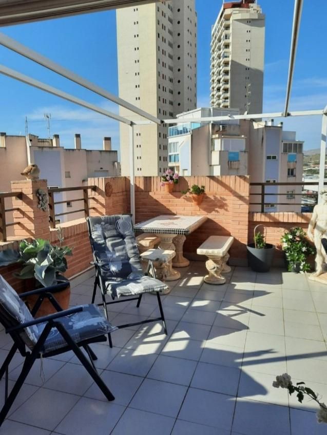 Terrasse von Dachboden zum verkauf in Finestrat mit Klimaanlage, Terrasse und Gemeinschaftspool