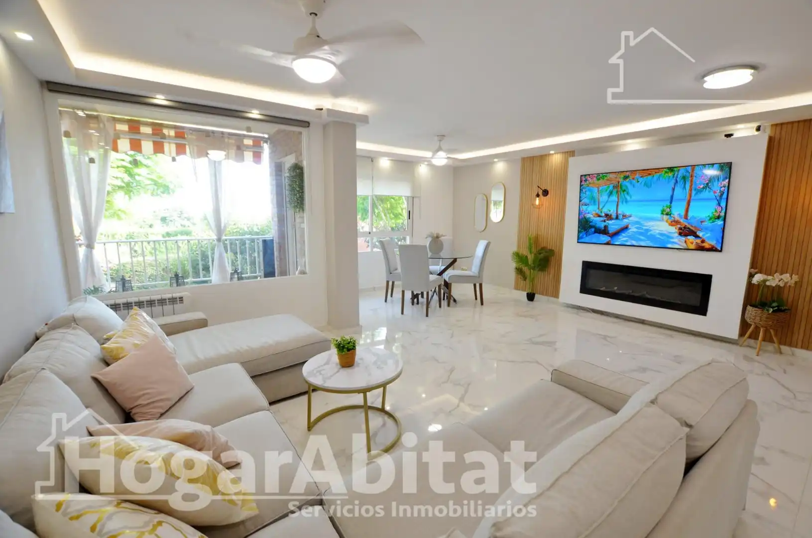 Wohnzimmer von Wohnung zum Verkauf in Mutxamel mit Klimaanlage, Heizung und Terrasse