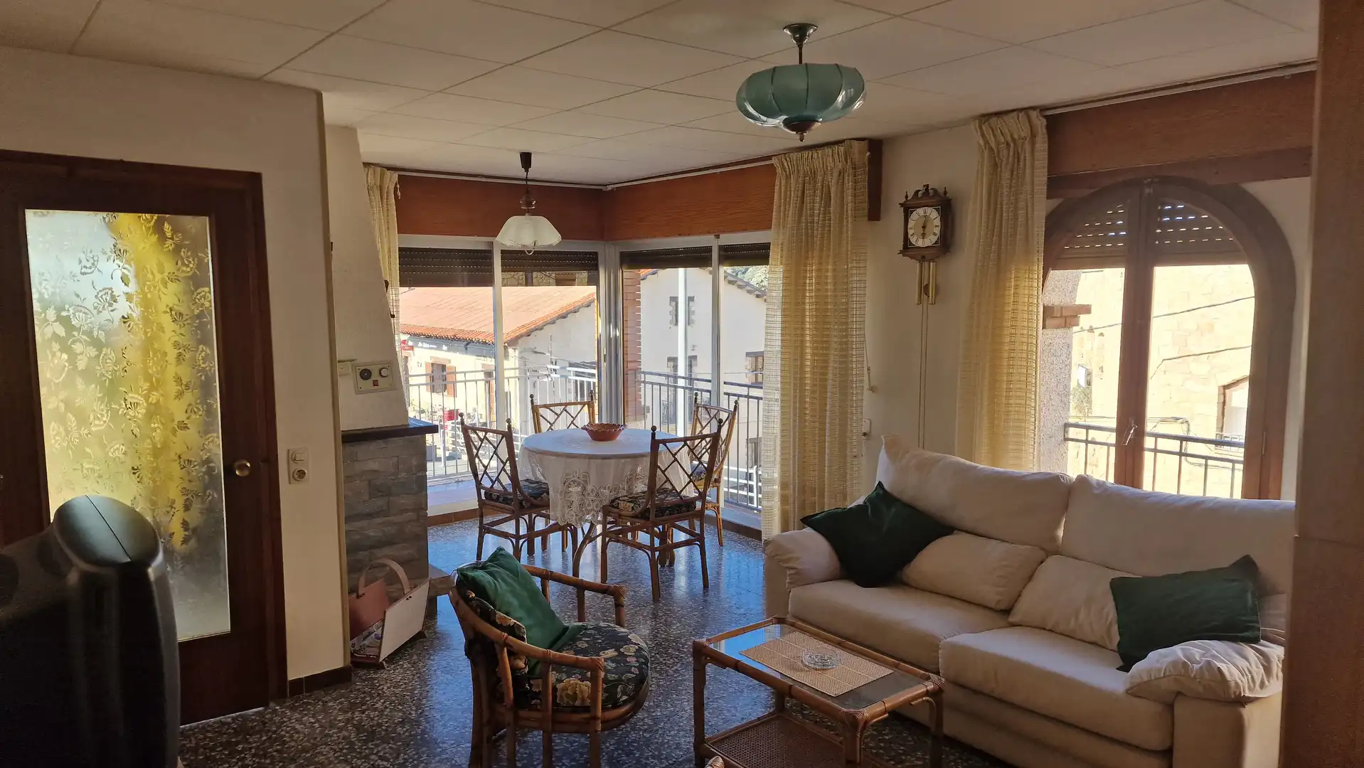 Living room of Houses for sale in La Pobla de Cérvoles  with Heating, Private garden and Terrace