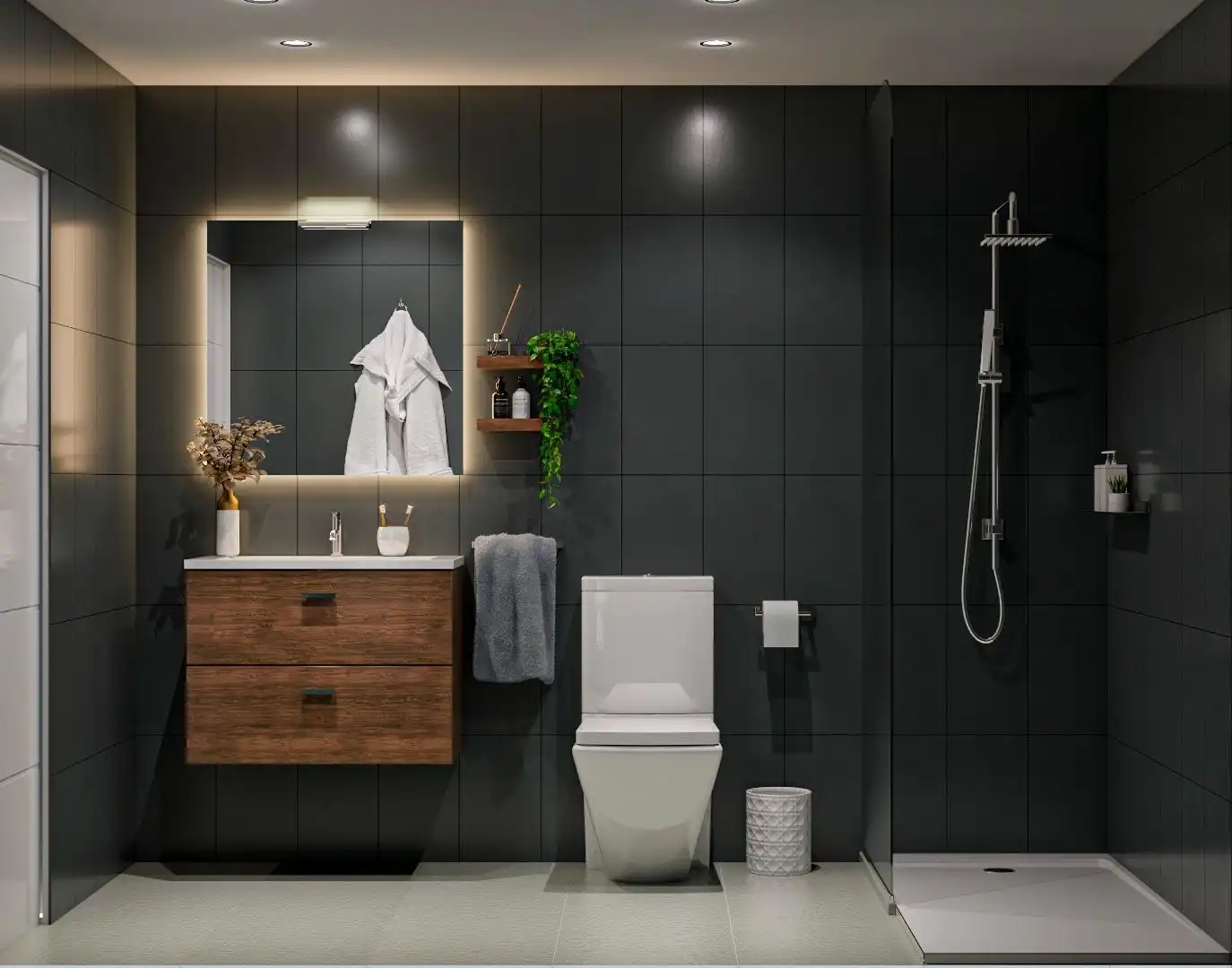 Badezimmer von Wohnung zum Verkauf in Sabadell mit Heizung, Privatgarten und Terrasse