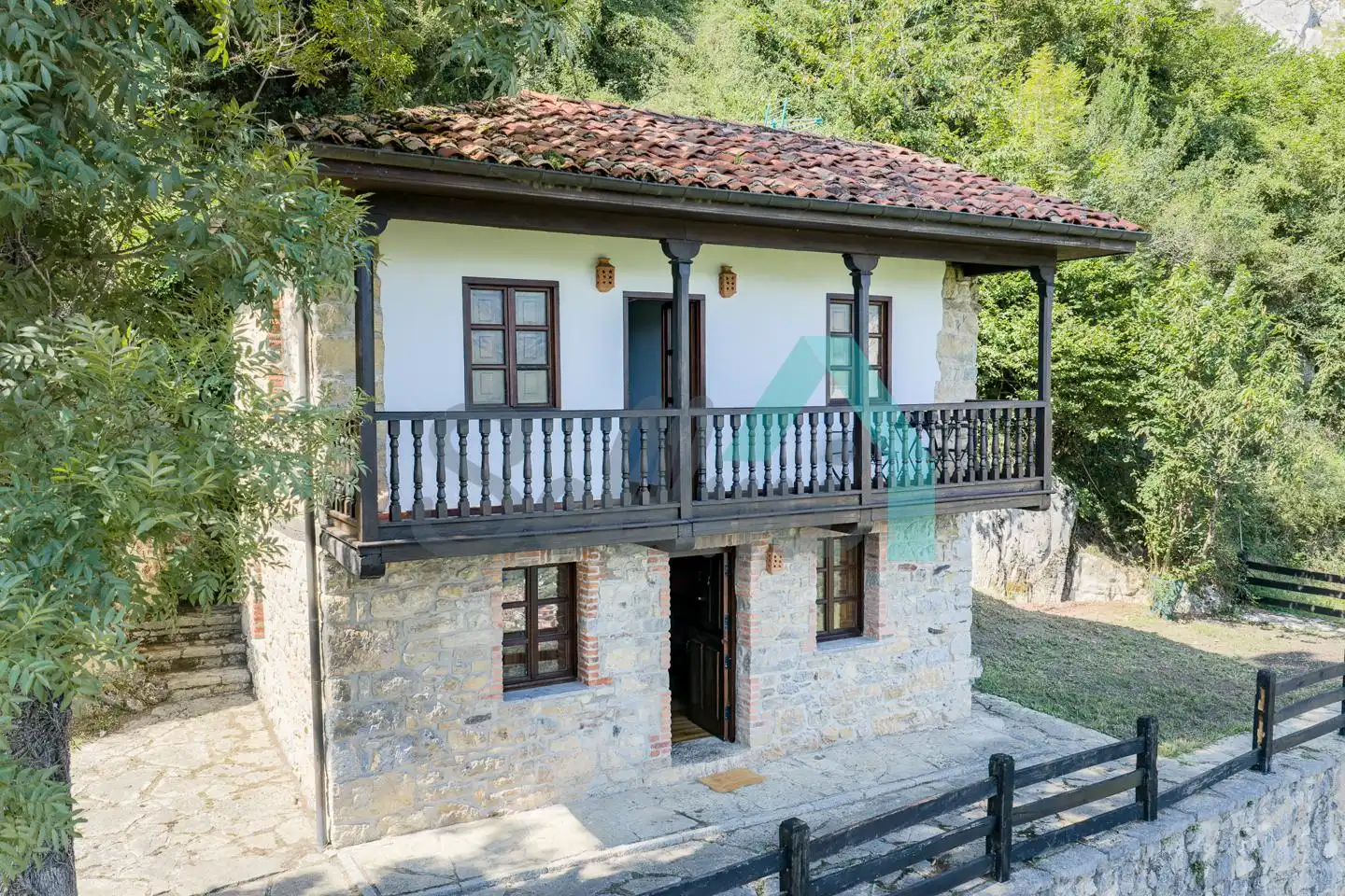 Vista exterior de Casa o chalet en venta en Morcín con Jardín privado, Terraza y Balcón