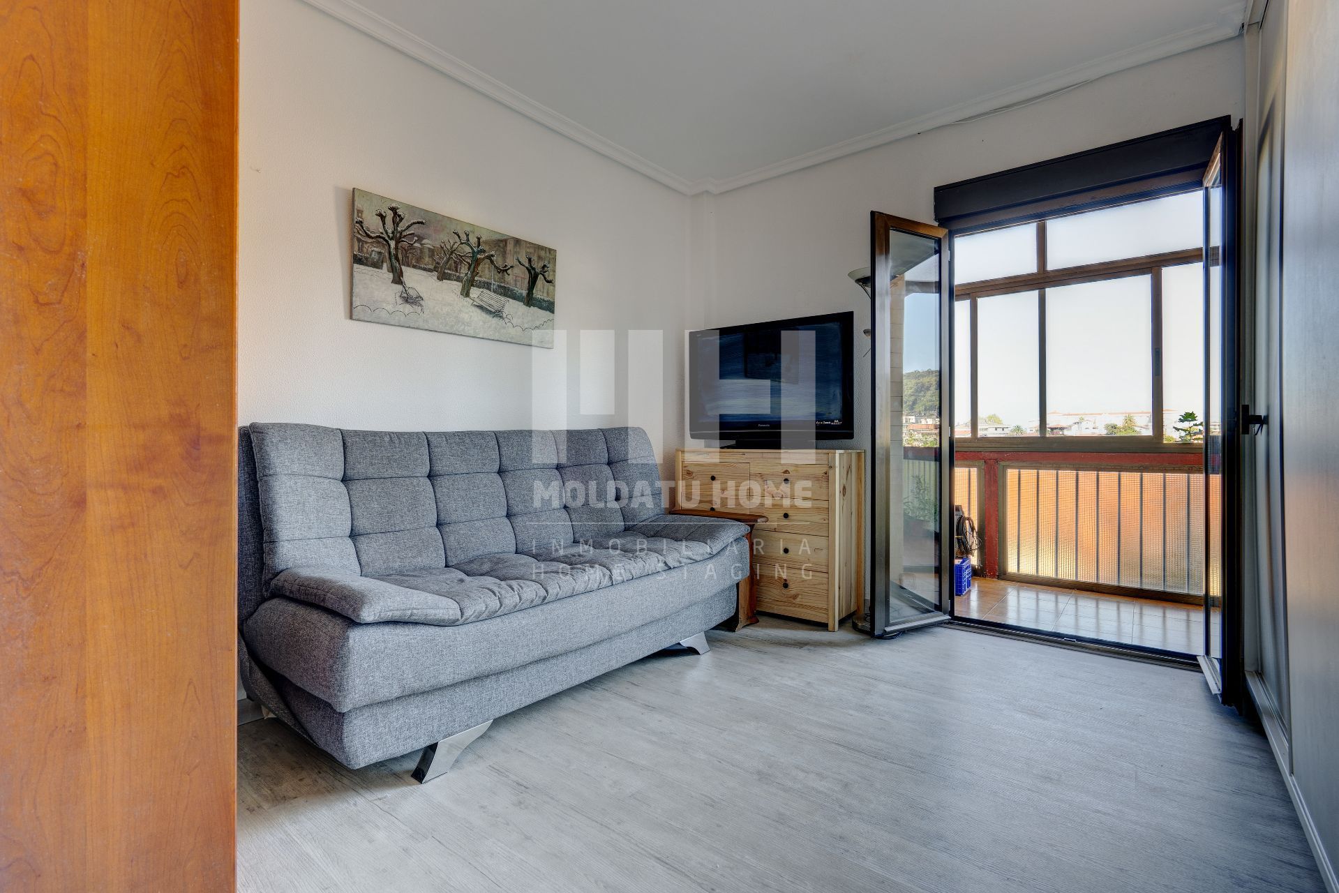 Sala d'estar de Pis en venda en Donostia - San Sebastián  amb Calefacció, Jardí privat i Terrassa