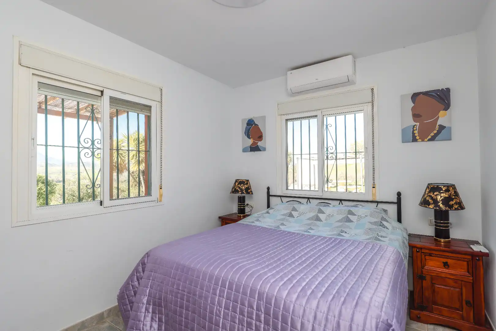 Schlafzimmer von Haus oder Chalet zum Verkauf in Coín mit Klimaanlage, Privatgarten und Schwimmbad