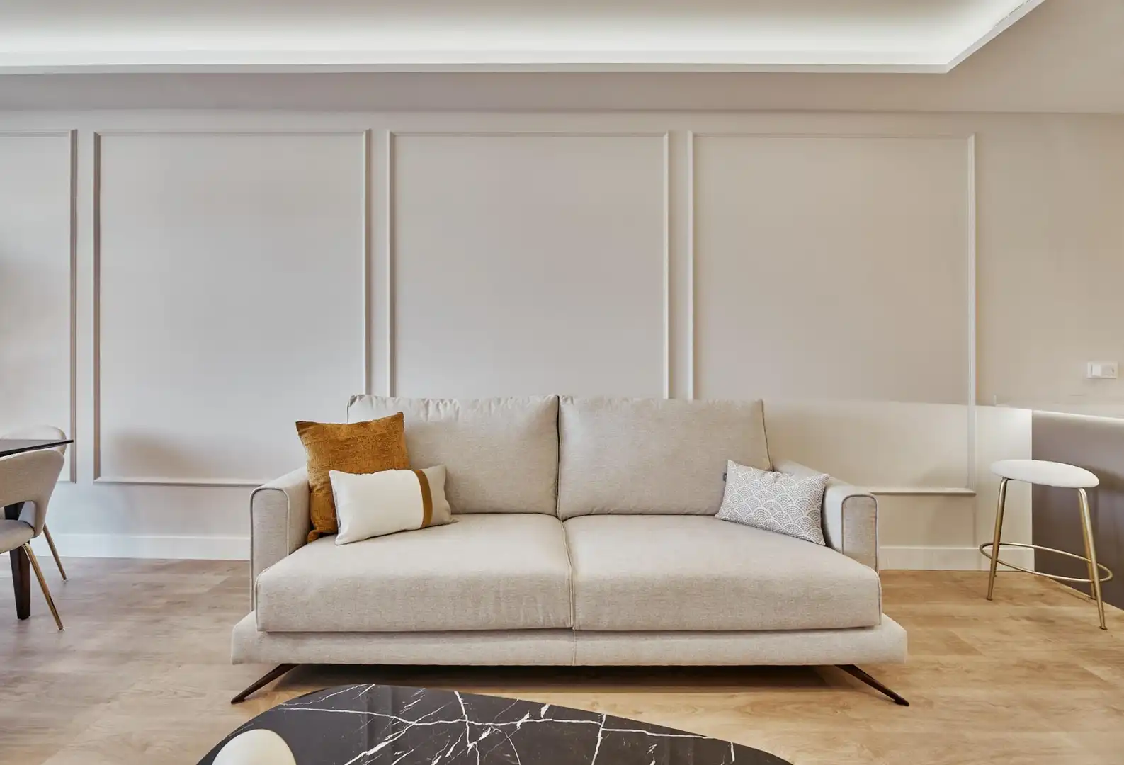 Sala d'estar de Apartament en venda en Madrid amb Calefacció, Terrassa i Moblat