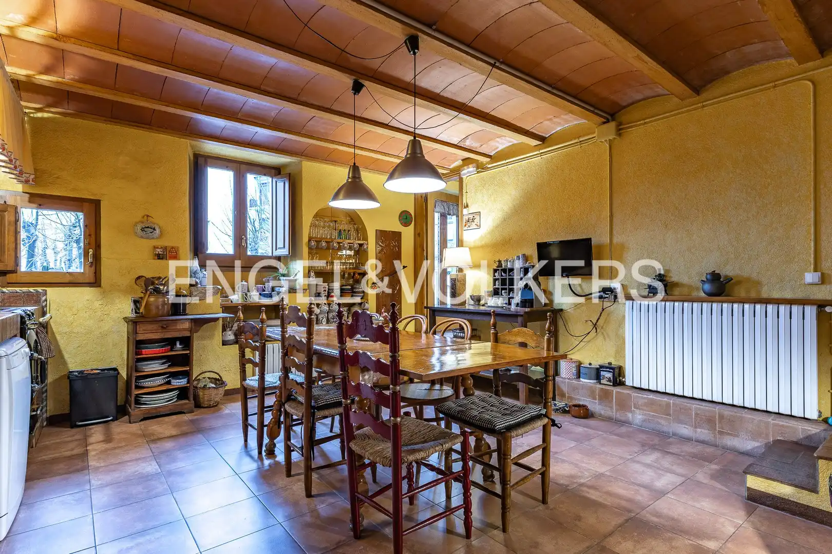 Comedor de Casa adosada en venta en Figaró-Montmany con Aire acondicionado, Calefacción y Parquet