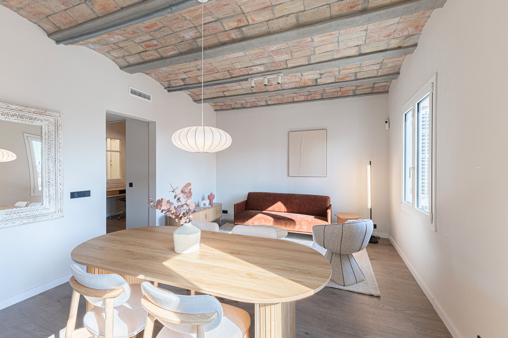 Sala d'estar de Apartament en venda en  Barcelona Capital amb Aire condicionat, Calefacció i Parquet