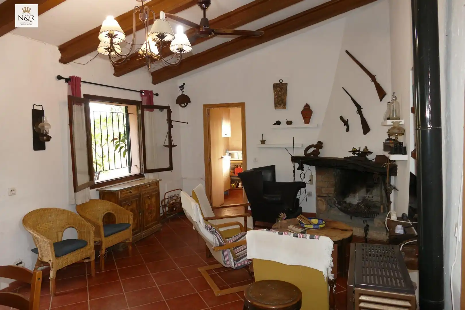 Sala de estar de Finca rústica en venta en Santa Eugènia con Jardín privado y Trastero