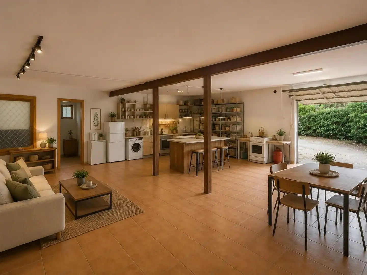 Cocina de Finca rústica en venta en Valle de Losa con Jardín privado, Amueblado y Alarma
