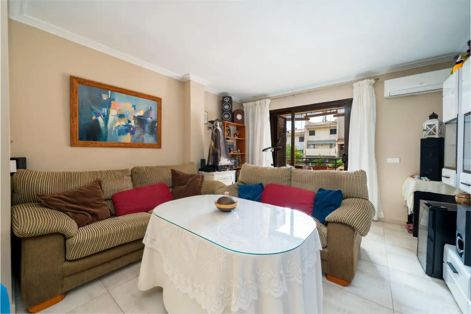Living room of Flat for sale in Capdepera  with Air Conditioner, Heating and Parquet flooring