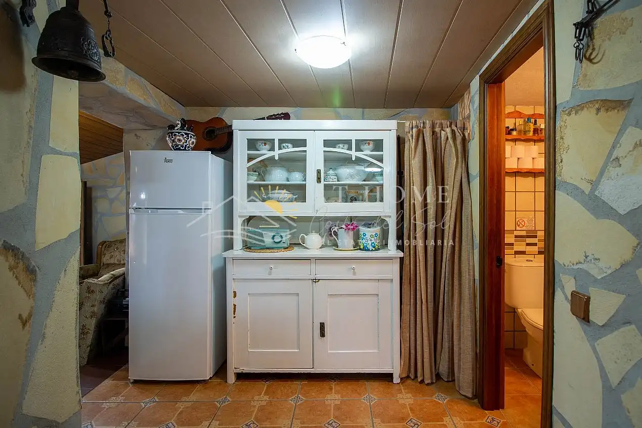 Cocina de Casa o chalet de alquiler en Cómpeta con Piscina, Amueblado y Horno