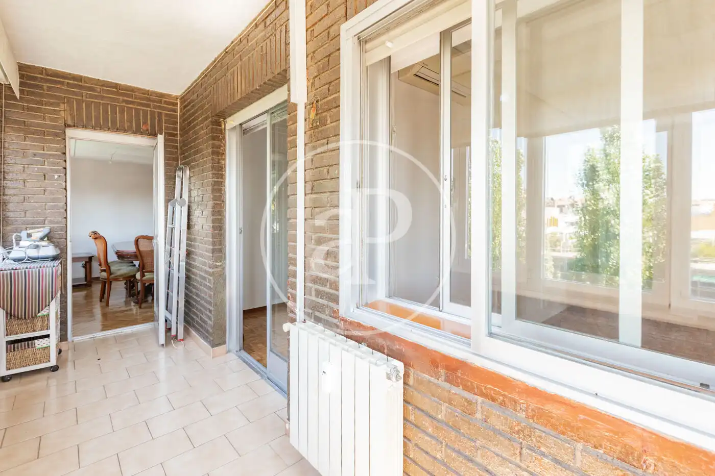 Balcony of Flat for rent in Madrid  with Air Conditioner, Heating and Private garden