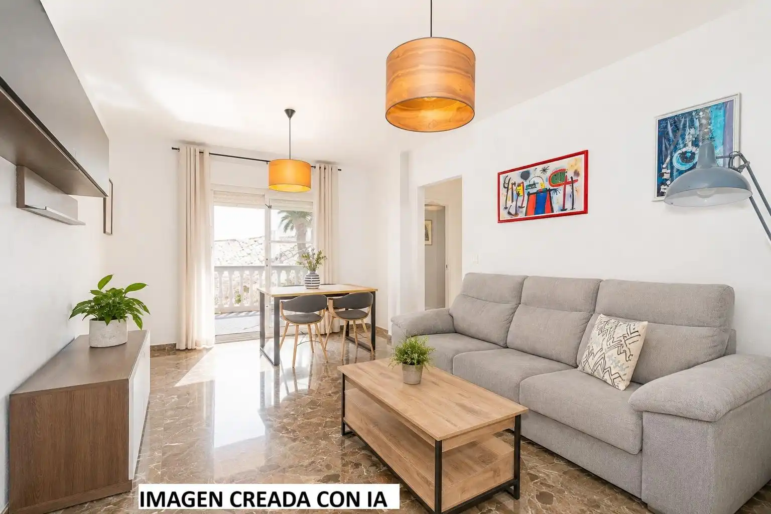 Sala de estar de Piso en venta en La Zubia con Aire acondicionado, Calefacción y Terraza